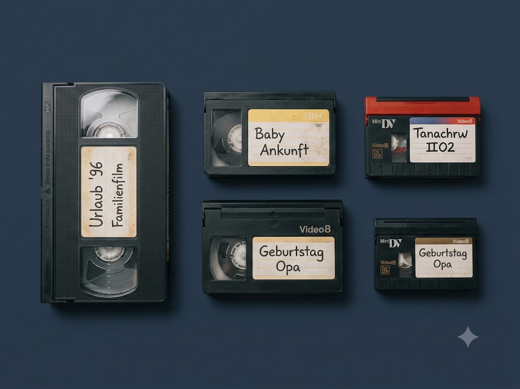 VHS Kassette - WIR-SCANNEN-ALLES.de - Günstig - Schnell - Transparent